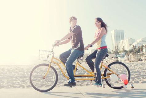 A bicycle built for two Bicycle For Two, Bicycle Built For Two, Bike Riding Benefits, Cheap Date Ideas, Unique Date Ideas, School Date, Bicycle Painting, Tandem Bike