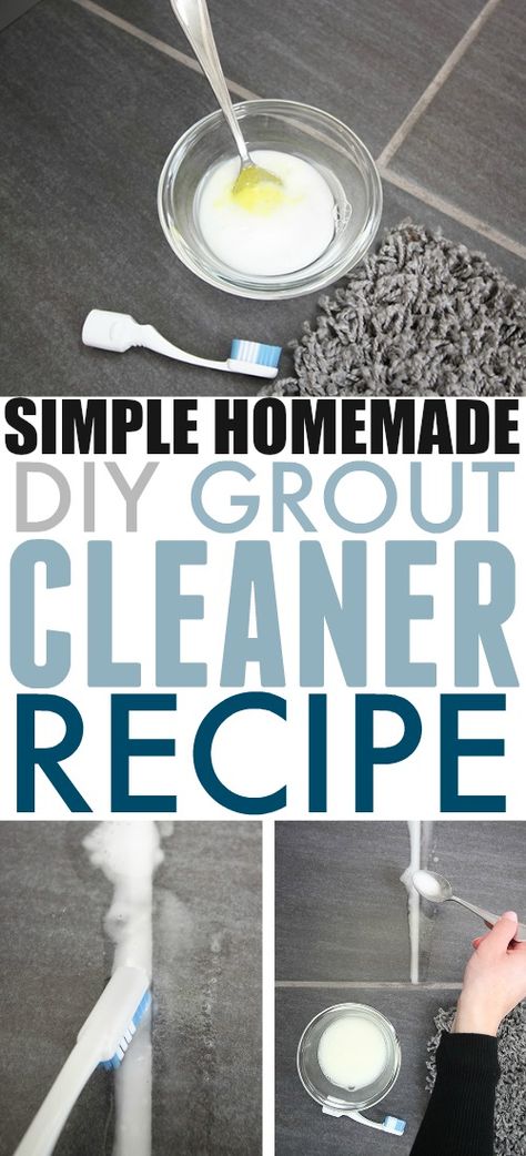 This is the best homemade grout cleaner recipe I've tried. It's great for just freshening up grout in a bathroom or on a backsplash, but it also works really well for deep cleaning dirty mudroom floor grout as well! Grout Cleaner Recipe, Diy Grout Cleaner, Homemade Grout Cleaner, Diy Grout, Diy Cleaner, Clean Grout, Floor Grout, Baking Soda Benefits, Bathroom Transformation