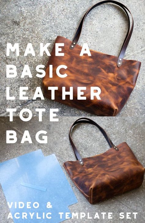 Diy Leather Tote Bag, Diy Leather Tote, Leather Bag Tutorial, Leather Tutorial, Vegetable Pictures, Diy Leather Projects, Leather Bag Pattern, Diy Leather Bag, Simple Leather