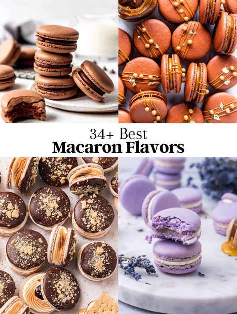 34+ Top Macaron Flavors To Satisfy Your Sweet Tooth Winter Macarons Flavors, Macaron Fillings Ideas, Fall Flavored French Macarons, Christmas Flavor Macarons, Best Macaron Flavors, Maple Pecan Macarons, French Macarons Aesthetic, Cinnamon Roll Macarons, Macaron Filling Flavors