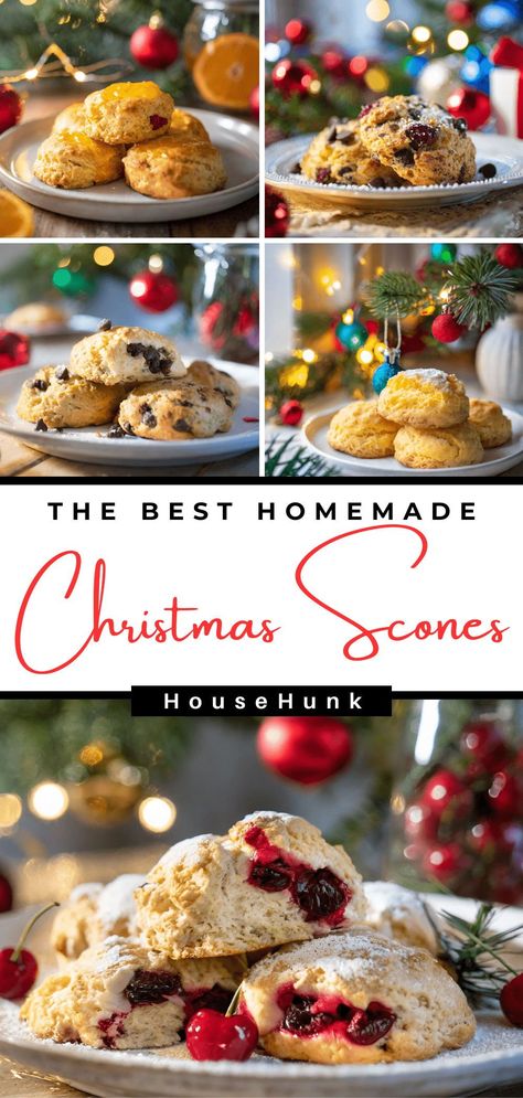 Elevate your holiday baking with these festive Christmas scones! From Peppermint Mocha to Christmas Morning delights, these recipes bring warmth and flavor to your celebrations. Perfect for brunch or a sweet treat by the fireplace. 🎄🧁 #ChristmasScones #HolidayBaking #FestiveRecipes Peppermint Scones Recipe, Christmas Scones Holidays, Winter Scone Flavors, Christmas Morning Scones, Scone Recipes Easy, Christmas Scones Recipe, Gourmet Scones, Christmas Afternoon Tea Ideas, Best Scones Recipe Ever