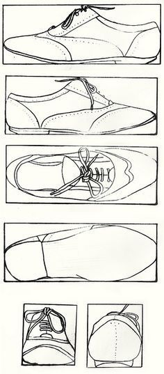 How To Draw Shoes, Technical Drawings, Drawing Lessons, 영감을 주는 캐릭터, Technical Drawing, Teaching Art, Art Plastique, Design Sketch, Art Education