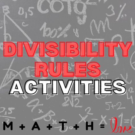 divisibility rules activities Divisible Rules, Divisibility Rules Chart, Divisibility Rules Activities, Invisible Math Posters Free, Divisibility Rules Activities Math Games, Divisibility Rules Worksheet, Divide And Rule, Divisibility Rules, Division Activities