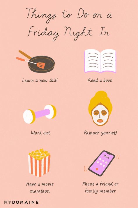 How to Have an Epic Friday Night—at Home Positive Mentality, Friday Night At Home, Feel Good Friday, What To Do When Bored, Night At Home, Self Care Bullet Journal, Life Routines, Vie Motivation, Learn A New Skill