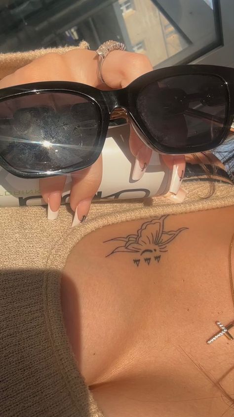 444 Tattoo Best Friends, 18th Tattoo Ideas, Butterfly With Angel Number Tattoo, Butterfly 444 Tattoo, 444 Tattoo Design, 222 Butterfly Tattoo, Butterfly Angel Number Tattoo, Exotic Tattoos For Women, 444 Couple Tattoo