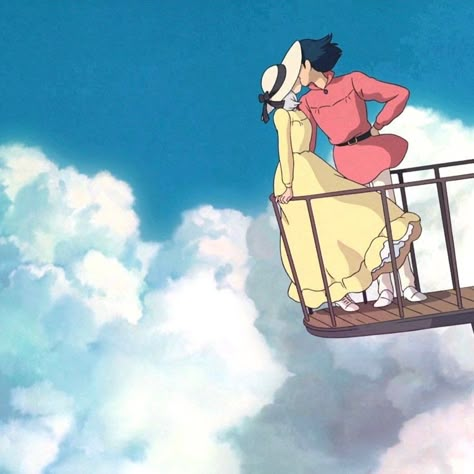 Moving House, Aesthetic Icon, Love Cute, Studio Ghibli, The Sky, Castle