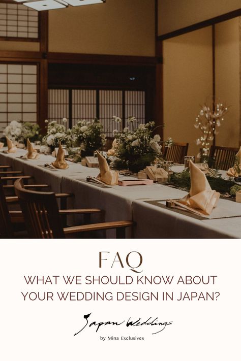 In the realm of destination weddings in Japan, especially with Japanese hotels, we often encounter venue spaces that may not offer the same flexibility as their overseas hotels. But don't worry! There is a solution! Japanese Style Wedding Decoration, Japan Wedding Decoration, Wedding Japanese Theme, Japanese Hotels, Japanese Wedding Theme, Bilingual Wedding, Japanese Hotel, Japan Wedding, Minimalist Japanese