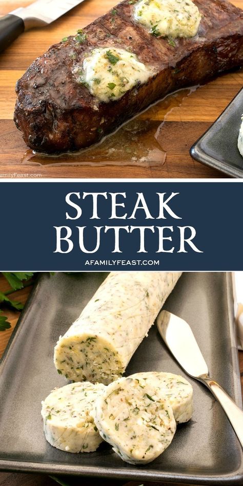 Steak Butter Horseradish Butter For Steak, Compote Butter For Steak, Butter Basted Ribeye Steak, Steak Herb Butter, Diy Steak Sauce, Garlic Butter Sauce For Steak, Garlic Butter For Steak, Butter Sauce For Steak, Steak Compound Butter