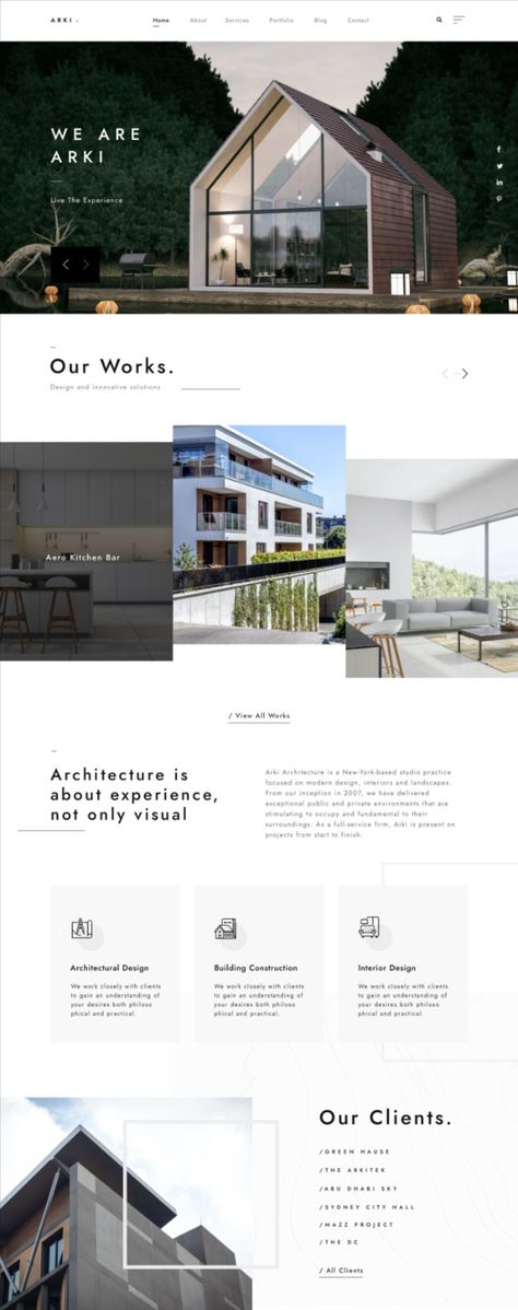 Web design, Website template Website Design For Architecture, Interior Design Websites Inspiration, Attractive Website Design, Architects Website Design, Stylish Website Design, Minimalist Websites Modern, Minimal Site Design, Website Architecture Design, Minimalist Design Website