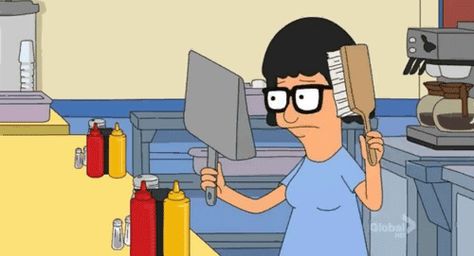 ... but she'll always stay true to her trademark style. | 31 Reasons Tina Belcher Is The Coolest Teen On TV Bobs Burgers Gif, Tina Belcher Quotes, Tv Show Drinking Games, Burger Cartoon, Bobs Burgers Tina, Family Guy Quotes, Tgif Funny, Tina Belcher, Bobs Burgers