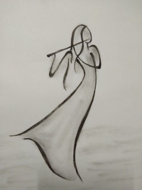 Abstract Art Drawing Pencil, Simple Pencil Drawings, Pencil Drawing Inspiration, Pencil Drawings Of Flowers, Abstract Pencil Drawings, Pencil Sketch Drawing, Music Drawings, Trending Ideas, Girl Drawing Sketches