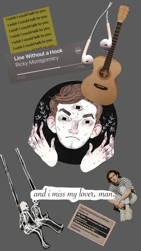 #rickymontgomery Ricky Montgomery Aesthetic, Ricky Montgomery Wallpaper, Music Aesthetic, Talking To You, You And I, Music, Anime