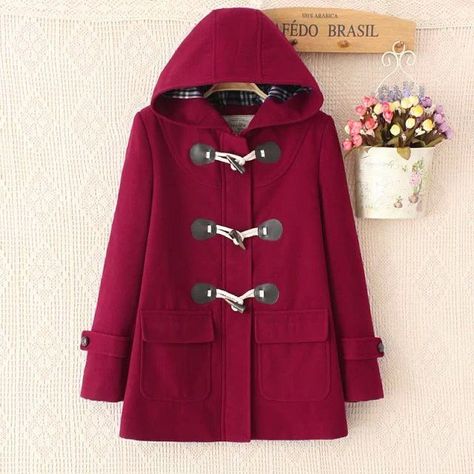 Buy Aigan Hooded Toggle Coat | YesStyle Student Uniform, Mode Mantel, Toggle Coat, Lara Jean, Winter 22, T Shirt Crop Top, Navy And Khaki, Girls School, Duffle Coat