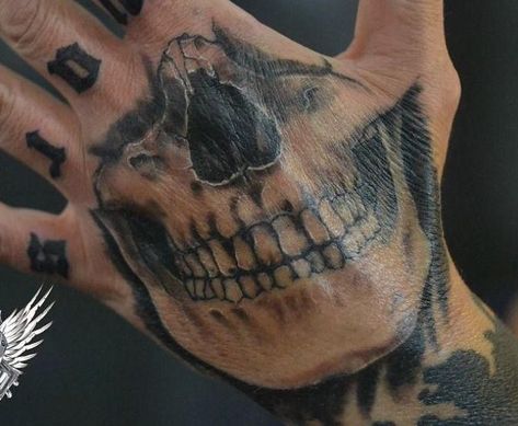 Emo Tattoo Ideas For Men, Skull Hand Tattoo Stencil, Mouth On Hand Tattoo, Skull Mouth Hand Tattoo, Cool Hand Tattoos For Men, Skull Hand Tattoos For Guys, Face Hand Tattoo, Skull Tattoo On Hand, Skull Hand Tattoos