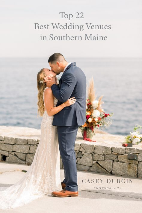 If you are in the early stages of planning your Maine Wedding this is a must read guide. The Top 22 Best Places To Get Married In Southern Maine hand selected by me, a Maine wedding photographer. These venues are broken down into 5 catagories including Seaside Weddings, Rustic Barn Weddings, Intimate Weddings, Garden Weddings, and Lake Weddings. Enjoy! Maine Beach Wedding, Maine Coastal Wedding, Fall Maine Wedding, Maine Wedding Ideas, Rustic Barn Weddings, Vineyard Wedding Venues, Portland Maine Wedding, Best Places To Get Married, Coastal Wedding Venues