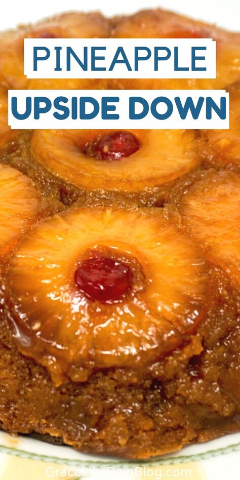 Cast Iron Pineapple Upside Down Cake, Pineapple Upside Down Cake From Scratch, 400 Calorie Lunches, Pie Turnovers, Dessert Pineapple, Pineapple Upside Cake, Brown Sugar Cake, Pineapple Upside Down Cakes, Brown Sugar Caramel