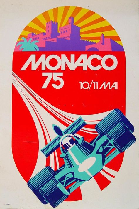 Monaco Grand Prix Monaco Grand Prix Posters, Auto Racing Posters, Grand Prix Art, Vintage Racing Poster, Grand Prix Posters, Grand Prix Racing, F1 Poster, Racing Posters, Monaco Grand Prix