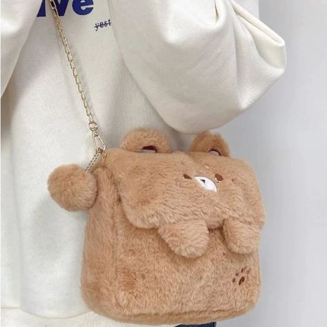 Bear Purse Shoulder | Kawaii Fluffy Purse | Bears Shoulder Bag | Fluffy Bear Purse - Cute - Aliexpress Fluffy Bags, Fluffy Purse, Fluffy Bag, Kawaii Bags, Fur Handbags, Girly Bags, Novelty Bags, Pretty Bags, Cute Bear