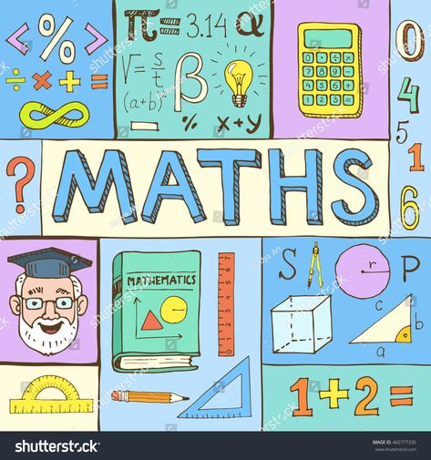 Mathematic Concept Poster Stock Illustration - Download Image Now - Istock Math Wallpaper, Journal Banner, Free Watercolor Flowers, Math Design, Project Cover Page, Math Charts, Colorful Borders Design, Scrapbook Images, Bullet Journal Banner