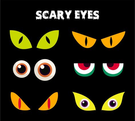 Spooky Eyes Halloween, Eyes Printable, Halloween Cut Outs, Halloween Craft Activities, Origin Of Halloween, Halloween Date, Scary Eyes, Creepy Eyes, Spooky Eyes