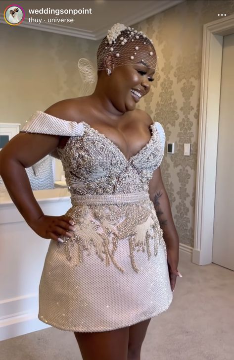 Reception Dress African Bride, Classy Short Dresses For Wedding, Classy Court Wedding Dress, Custom Made Birthday Dress Black Women, Short Traditional Dresses, Short Wedding Dress Black Women, Short Traditional Dresses African, Court Wedding Dress Ideas, Reception Dress Black Women