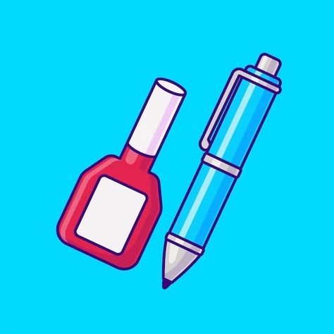 Catalyststuff | Freepik Illustration Education, Correction Fluid, Vector Icons Illustration, Flat Vector, Icon Illustration, Vector Icons, Vector Free, Pen, Education