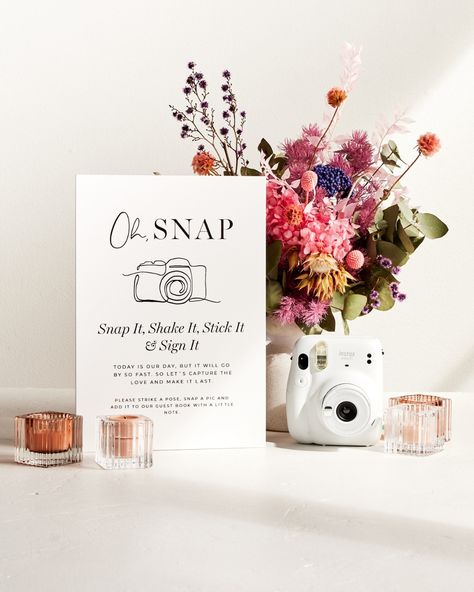 Did you hear the news? We now have a Polaroid Camera Guest Books Sign available to purchase through our online store 📷 This sign isn't just a piece of foam board; it's a memory-making machine. Your guests will be snapping selfies, striking poses, and sharing the love in front of your beautifully designed sign. It's a sure-fire way to turn your guest book into a visual masterpiece! Head to the link in our bio and shop now! 🛒 #eventwandererco #guestbooksignage #diyweddingsignage #weddingstat... Polaroid Book Sign, Memory Book Wedding, Polaroid Wedding Guest Book, Guest Book Signage, Polaroid Guest Book Sign, Polaroid Diy, Wedding Camera, Polaroid Wedding, Polaroid Guest Book