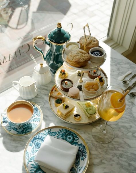 Enjoy sips and caviar bites at our Tiburon Champagne Lounge this holiday season! 📸: @miss.hautemess on IG Tea Tiered Tray, Champagne Lounge, Tea Setup, English Tea Party, Tea Sandwiches, English Tea, Tea Cakes, Tiered Tray, Afternoon Tea