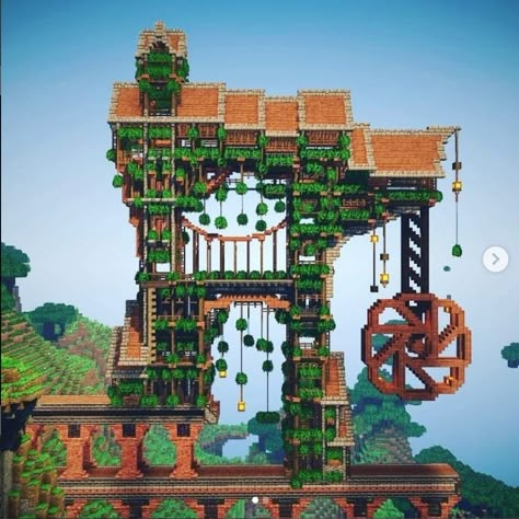 Steam Punk Minecraft House, Steampunk Builds Minecraft, Steam Punk Minecraft Builds, Steam Punk Minecraft, Minecraft Steampunk House, Minecraft Steampunk Builds, Steampunk Minecraft Builds, Minecraft Arena, Description Ideas