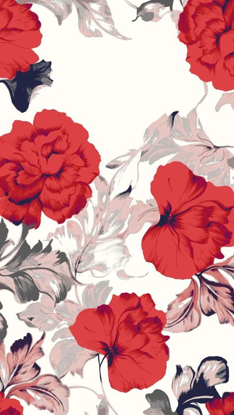 Iphone lockscreen red flowers Red Floral Wallpaper, Free Background Images, Floral Wallpaper Iphone, Trendy Flowers, Sirius Black, Floral Background, Flower Illustration, Flower Backgrounds, Wallpapers Vintage