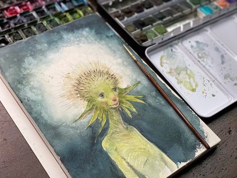 𝕴𝖗𝖎𝖘 𝕮𝖔𝖒𝖕𝖎𝖊𝖙 on Twitter: "Can you tell I love dandelions? Because I do… " Iris Compiet, Dandelion Watercolor, Faerie Core, My Muse, Commercial Art, Sketch Inspiration, Mystical Art, Mystical Creatures, Magical Creatures