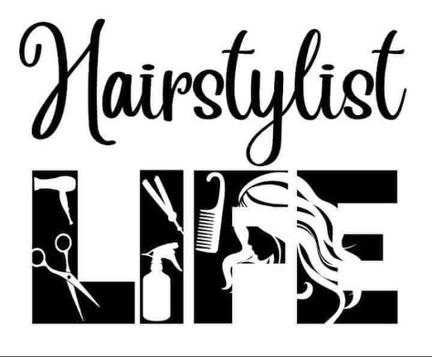 Hairstylist Svg, Stylist Quotes, Silhouette Vinyl, Diy Cricut, Hair Stylist Life, Hair Dresser, Cricut Projects Vinyl, Svg Free, Beauty Business