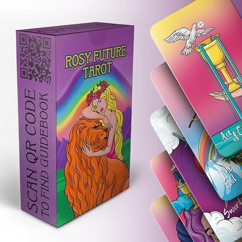 Amazon.com: OMNITO Original Rosy Future 78 Tarot Card Set, Pocket-Sized (4.13" x 2.3"), Unique Borderless Deck, Fortune Telling Cards, Classic Meanings with Online Guide Book for Beginners : OMNITO: Toys & Games Tarot Card Set, Traditional Tarot Cards, Book For Beginners, Tarot Interpretation, 78 Tarot Cards, Fortune Telling Cards, Illustrated Cards, Tarot Card Decks, Fortune Telling