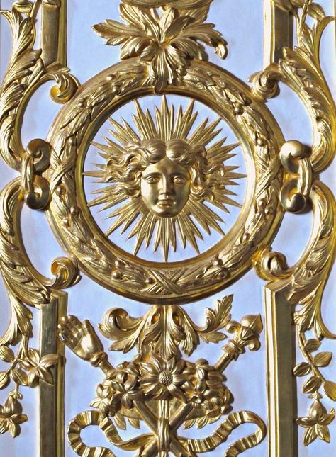 Motif of the Sun King Louis XIV the sun was associated with Apollo, god of peace and arts. Apollo God, Apollo Aesthetic, God Of Peace, King Louis Xiv, Sun Motif, The Sun King, Sun Worship, Sun Aesthetic, Sun King