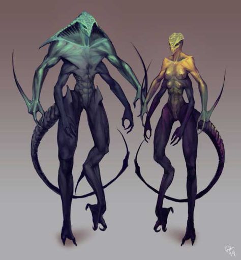 Humanoid Alien Concept Art: 50+ Cool Designs Of Extraterrestrial Races Alien Lizard Concept Art, Reptilian Alien Concept Art, Fantasy Alien Art, Alien Soldier Art, Alien Creatures Animals, Hot Alien Male Art, Alien Species Concept Art, Alien Creature Concept Art, Lizard Alien