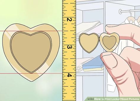 How to Print Locket‐Sized Pictures: 9 Steps (with Pictures) Heart Photo Locket, Locket Picture Ideas App, Locket Pictures App, Locket Ideas Pictures, Locket Picture Ideas, Locket Picture, Procreate Ideas, Heart Shaped Locket, Meaningful Photos