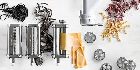 Shop the KitchenAid Attachments and Appliances Sale at Williams Sonoma | Martha Stewart Kitchenaid Pasta Maker, Pasta Press, Kitchenaid Professional, Kitchenaid Pasta, Gourmet Pasta, Kitchen Aid Appliances, Pasta Roller, Kitchenaid Mixer, Kitchenaid Stand Mixer