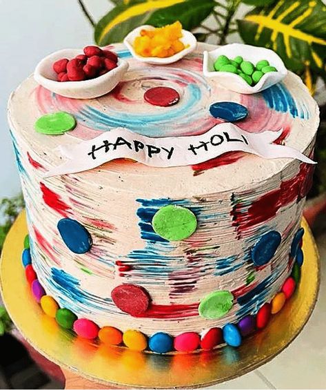 Holi Cake, Cake Designs Images, Birthday Cake Ideas, Image Ideas, Custom Cake, Design Image, Custom Cakes, Cake Ideas, Cake Designs