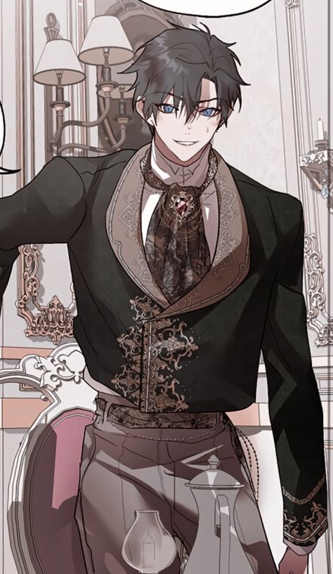 Anime Detective Outfit, Anime Butler Oc, Webtoon Outfits, Manhwa Outfits, Manwha Dresses, Detective Outfit, Manhwa Wallpaper, Historical Anime, Boy Drawing