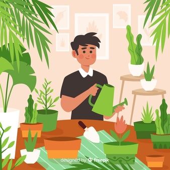 Taking Care Of Plants, Plants Vector, Digital Illustration Tutorial, Leaf Projects, Plant Art Print, Vector Art Design, Plant Vector, Graphic Editing, Illustrator Tutorials