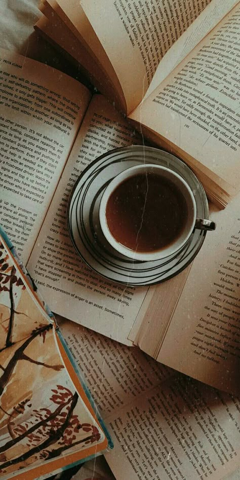 Coffee And Book Asthetic Picture, Stack Of Books Aesthetic Vintage, Coffee Academia Aesthetic, Tea Asthetic Picture Dark, Dark Academia Flatlay, Book Aesthetic Vintage Dark, Coffee And Books Aesthetic Dark, Books And Coffee Aesthetic Wallpaper, Coffee And Books Aesthetic Wallpaper