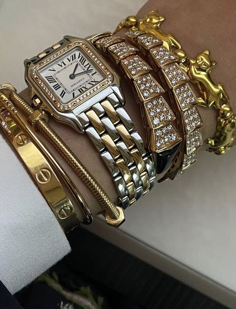 Cartier Bracelet Aesthetic, Cartier Stack, Gold Cartier Bracelet, Cartier Bracelet Stack, Love Bracelet Cartier, Women Stocking Stuffers, Bracelet Hermes, Trinity Bracelet, Cartier Accessories