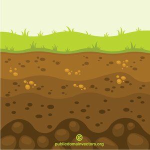 PublicDomainVectors.org-Soil layers Aurora Illustration, Soil Illustration, Soil Drawing, Soil Art, Layers Of Soil, Teacch Activities, Transportation Activities, Soil Texture, Art And Craft Videos