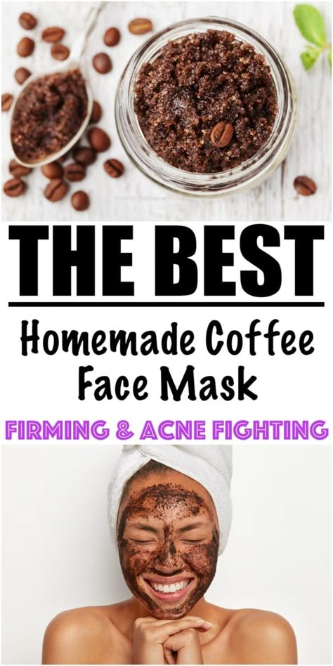 Homemade Lush Cup O' Coffee face mask Instant Coffee Face Mask, Coffee And Vaseline Face Mask, Coffee Ground Face Scrub, Coffee Ground Face Mask, Best Exfoliating Face Scrub, Diy Exfoliating Face Scrub, Acne Scrub, Diy Lush, Face Scrub Recipe