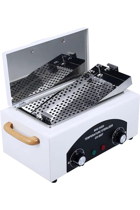 AOBOO High Temperature Sterilizer Machine for Nail Tool Spa Pedicure tools Dry Heat Sterilizer Cabinet Salon Hairdressing Tool Equipment Sterilizer Tweezers Cleaning Cabinets, Spa Pedicure, Style Salon, Dry Heat, Art Tool, Dental Tools, Spa Towels, Uv Nails, How To Clean Metal