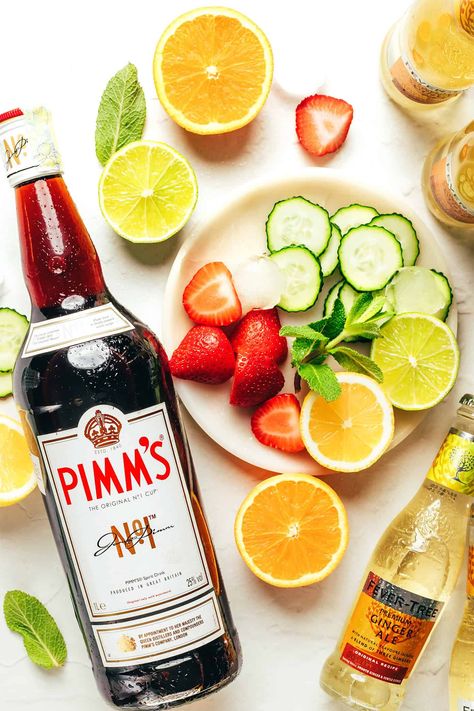 Pimm's Cup - Gimme Some Oven Pims Cocktail, Pims Cup, Pimms Cocktail, Frozen Sangria, Pimm's Cup, Pimms Cup, Honey Salmon, Pork Salad, Low Histamine