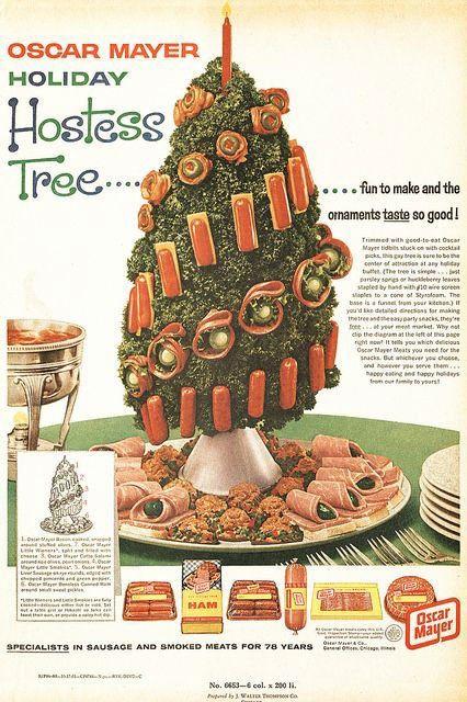 oscar mayer hostess tree vintage christmas Oscar Mayer, Christmas Ad, What Is Christmas, Food Ads, Weird Food, Retro Recipes, Old Recipes, Vintage Recipes, Vintage Holiday