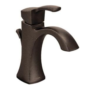 MOEN, Voss Single-Handle High Arc Bathroom Faucet in Oil Rubbed Bronze, 6903ORB at The Home Depot - Mobile Oil Rubbed Bronze Faucet, Oil Rubbed Bronze Bathroom, Custom Countertops, Bronze Bathroom, Single Hole Bathroom Faucet, Bath Faucet, Lavatory Faucet, Plumbing Fixtures, Bathroom Faucet