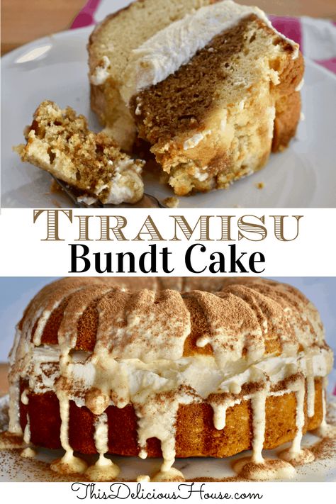 Cannoli Bundt Cake, Tiramisu Flavors, Bundt Pan Recipes, Italian Tiramisu, Bundt Recipes, Italian Recipes Dessert, Lemon Bundt Cake, Mini Bundt Cakes, Tiramisu Cake