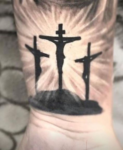 3cross Tattoo Design, Three Crosses Tattoo For Men, 3 Crosses Tattoo Men Forearm, 3 Cross Tattoos For Men, 3 Crosses Tattoo Men, Three Crosses Tattoo Design, 3 Crosses Tattoo Design, 3 Crosses Tattoo, Three Crosses Tattoo